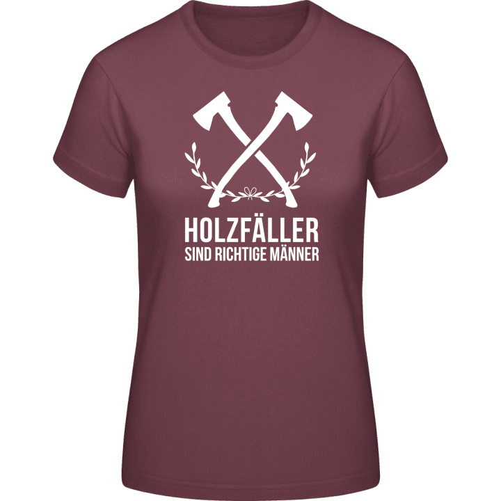 Holzfäller sind richtige Männer T-shirt til kvinder 0 image