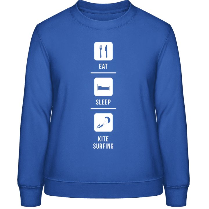 Eat Sleep Kitesurfing Sweatshirt för kvinnor contain pic