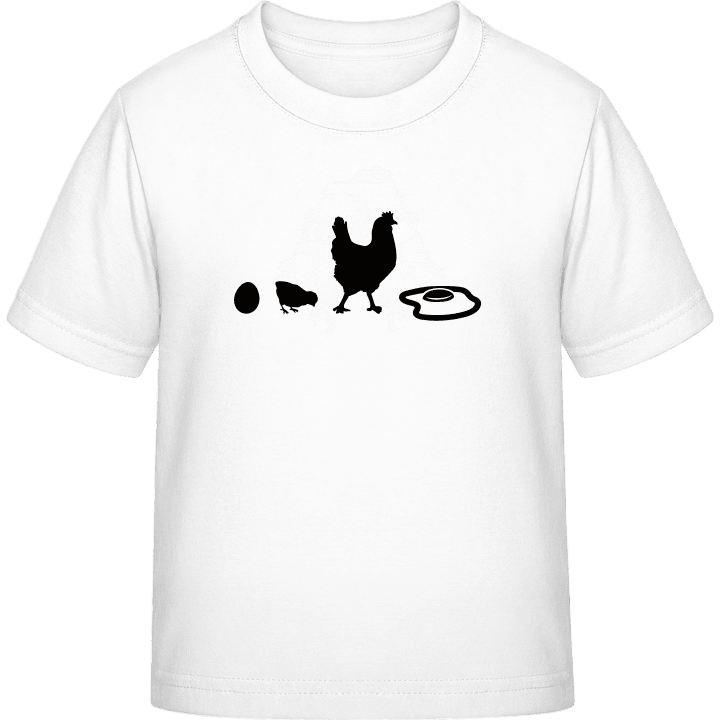 Evolution Of Chicken To Fried Egg T-shirt til børn 0 image