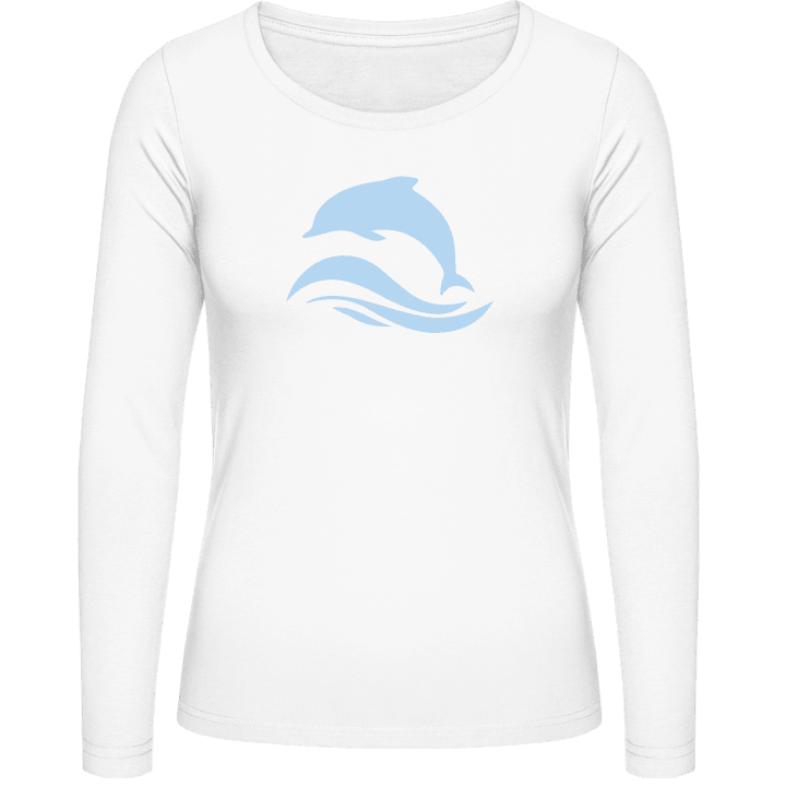Delfin Welle Frauen Langarmshirt 0 image