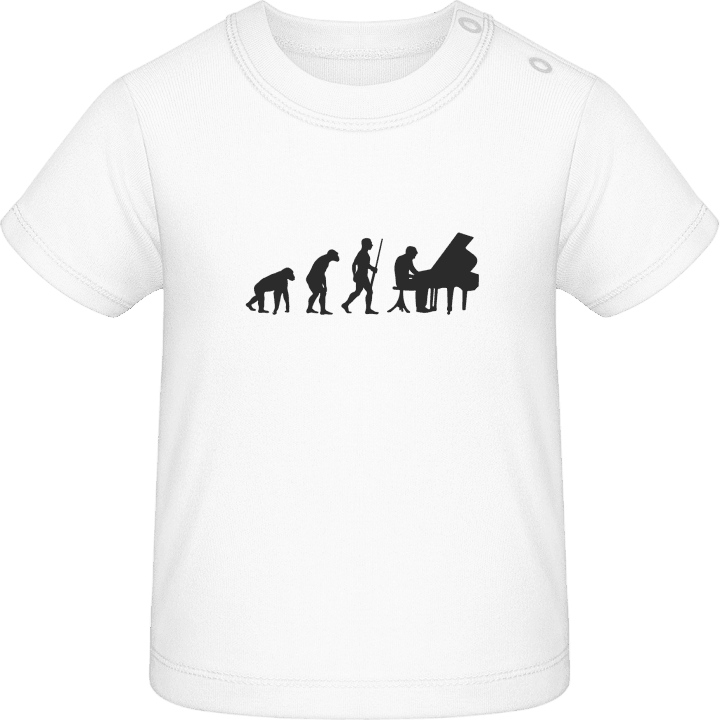 Pianist Evolution Baby T-skjorte contain pic