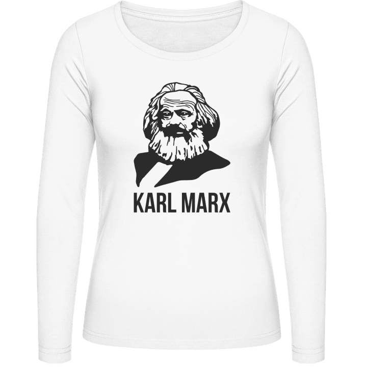 Karl Marx SIlhouette Vrouwen Lange Mouw Shirt 0 image