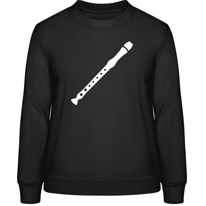 Recorder Silhouette Frauen Sweatshirt contain pic