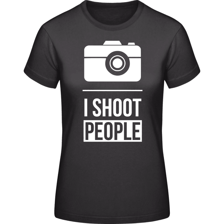 I Shoot People Camera T-skjorte for kvinner contain pic