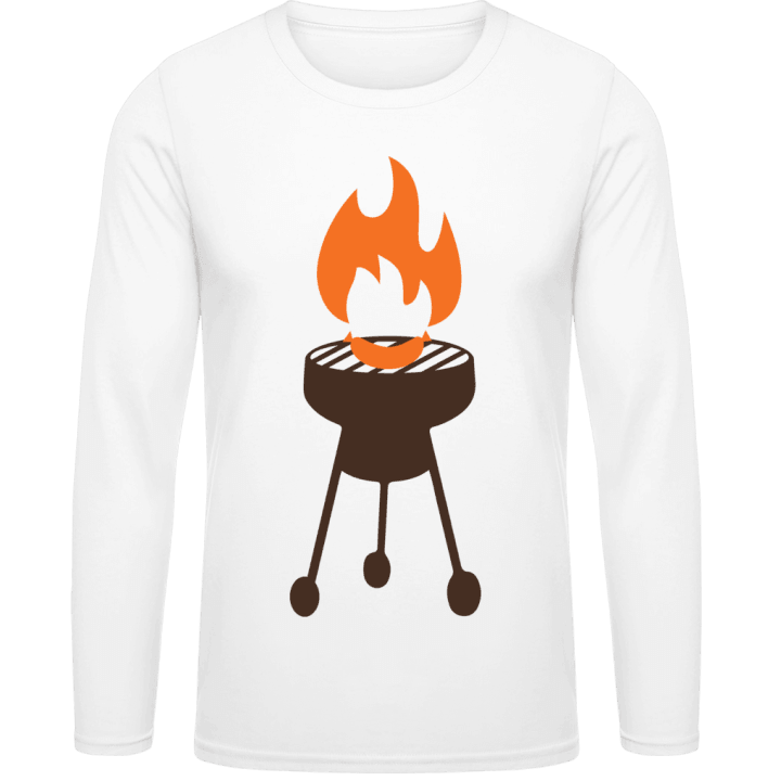 Grill on Fire Långärmad skjorta contain pic