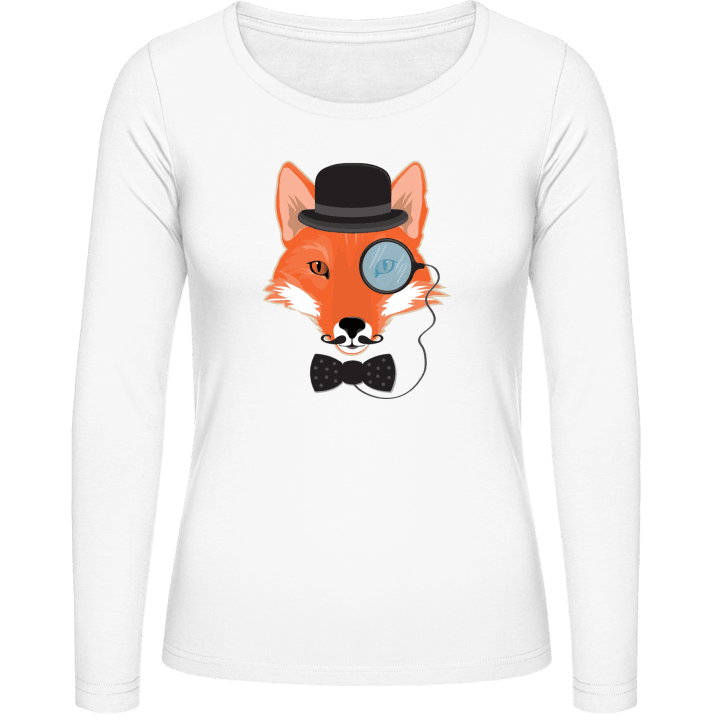 Hipster Fox Langermet skjorte for kvinner 0 image