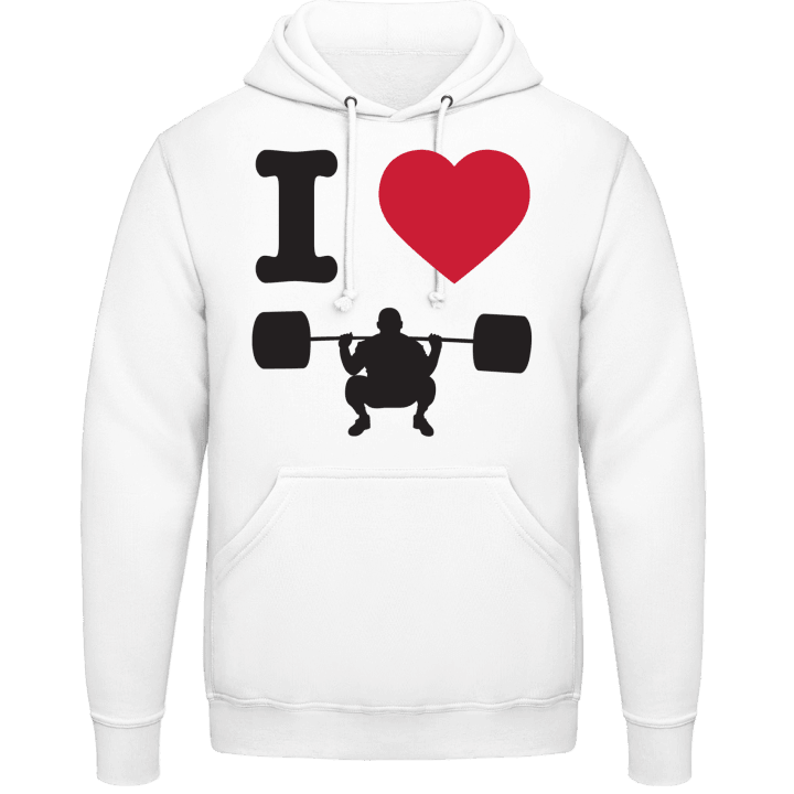 I Heart Weightlifting Sudadera con capucha contain pic
