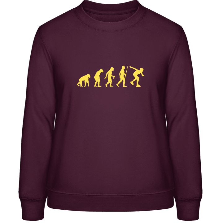 Inline Skater Evolution Frauen Sweatshirt contain pic