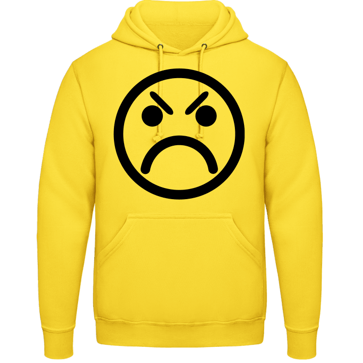 Angry Smiley Sudadera con capucha contain pic