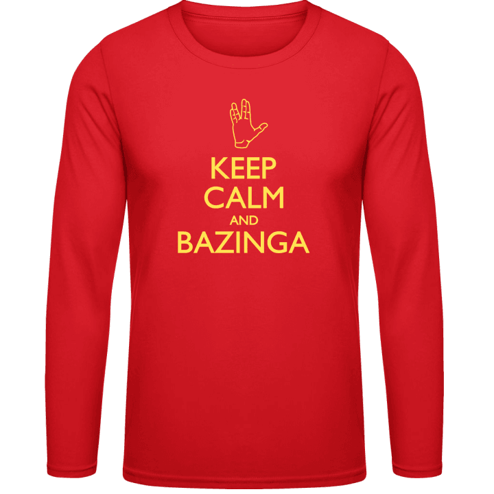 Keep Calm Bazinga Hand Shirt met lange mouwen 0 image