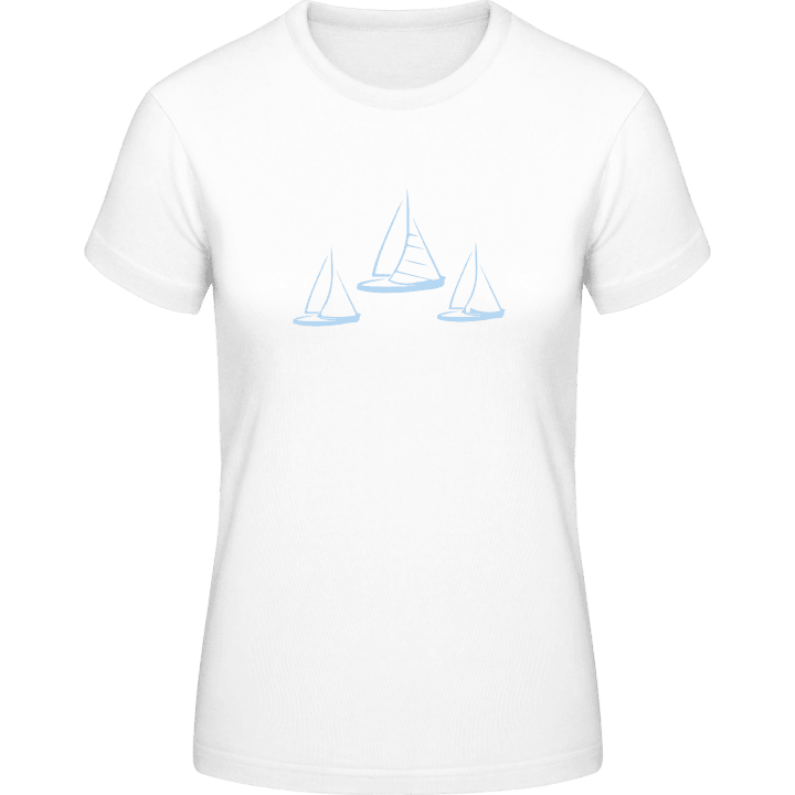 Sailboats T-skjorte for kvinner contain pic