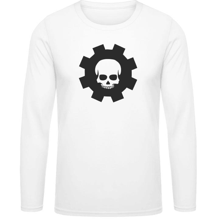 Cogwheel Skull T-shirt à manches longues contain pic