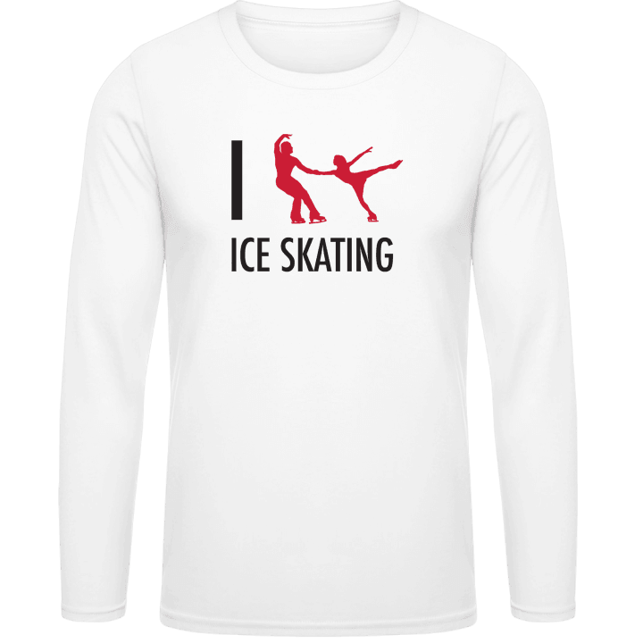 I Love Ice Skating Camicia a maniche lunghe contain pic