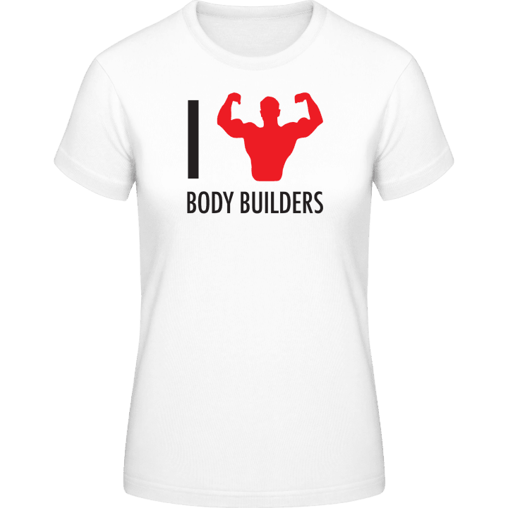 I Love Body Builders T-shirt til kvinder 0 image