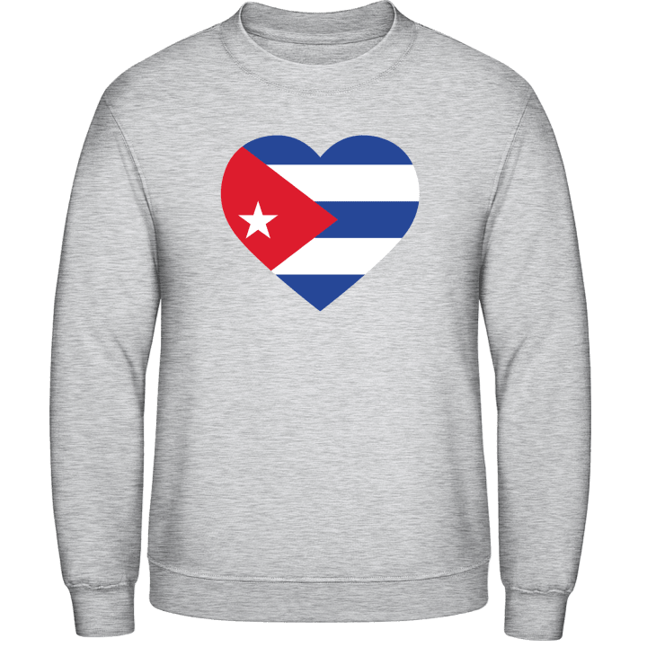 Cuba Heart Flag Sweatshirt contain pic