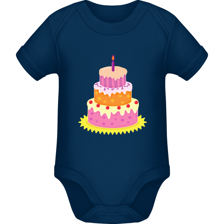 Birthday Cake With Light Baby romper kostym contain pic