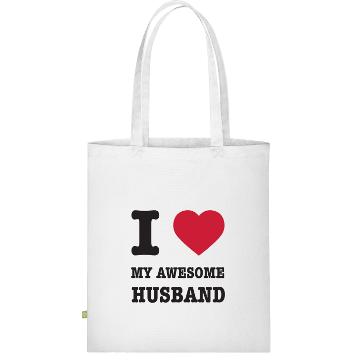 I Love My Awesome Husband Väska av tyg contain pic