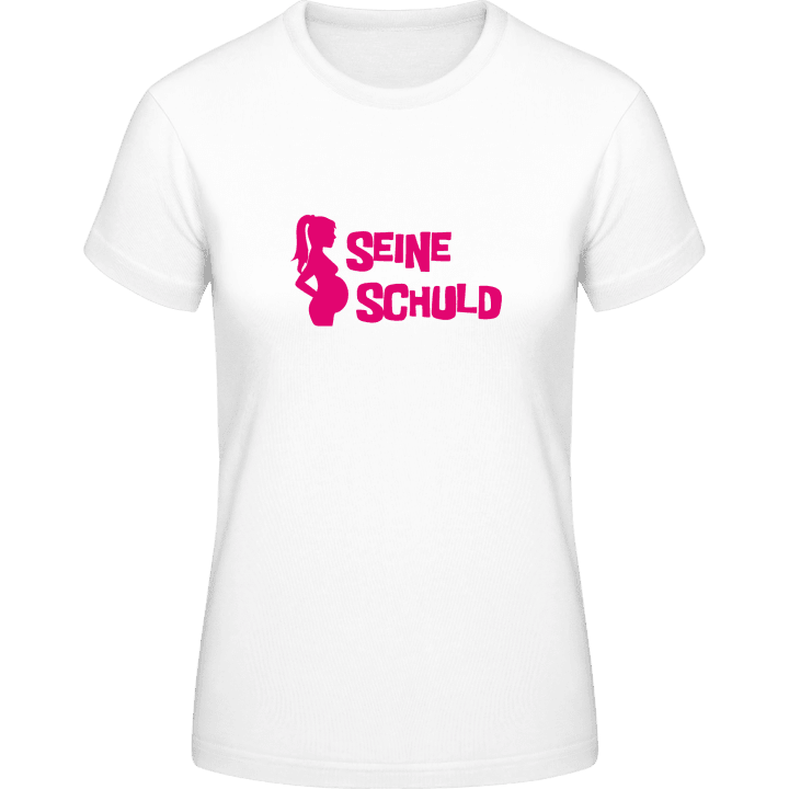 Seine Schuld Schwangerschaft T-shirt til kvinder 0 image