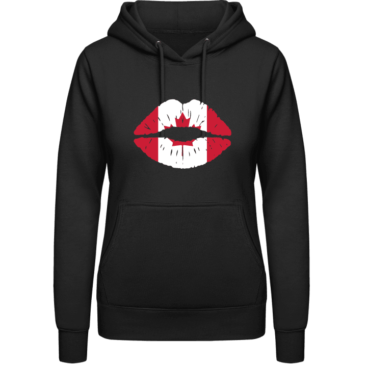 Canadian Kiss Flag Vrouwen Hoodie contain pic