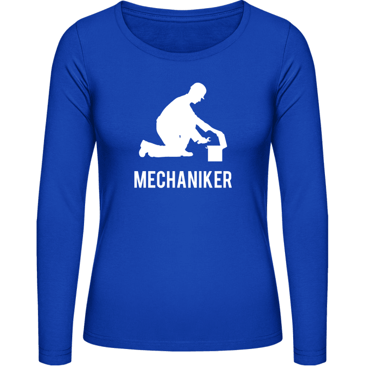 Mechaniker Profil Langermet skjorte for kvinner contain pic