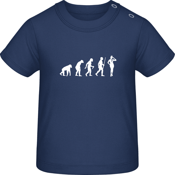 Stewardess Evolution T-shirt för bebisar contain pic