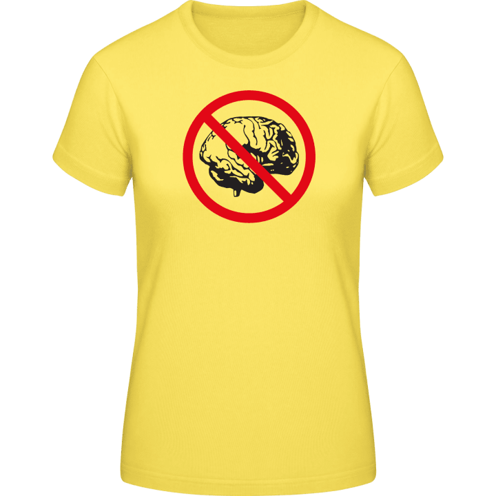 Brainless T-shirt för kvinnor contain pic