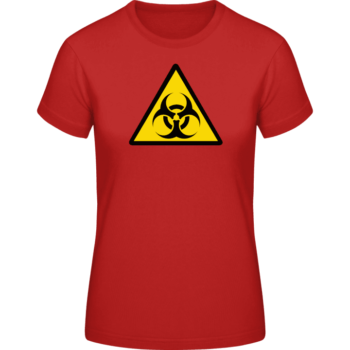 Biohazard Warning Women T-Shirt contain pic