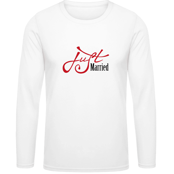 Just Married Man T-shirt à manches longues contain pic