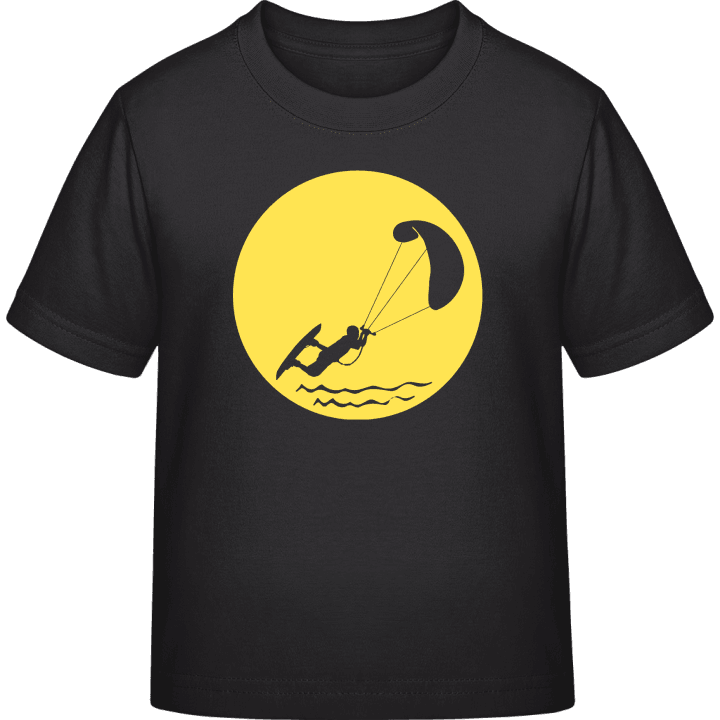Kitesurfer In Moonlight Kinder T-Shirt contain pic