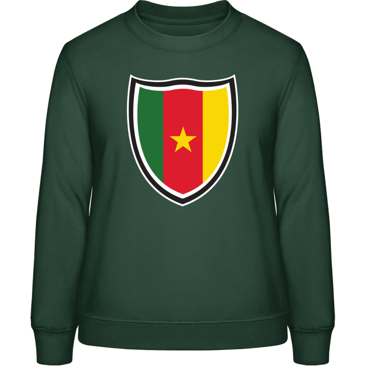 Cameroon Shield Flag Sweatshirt för kvinnor contain pic