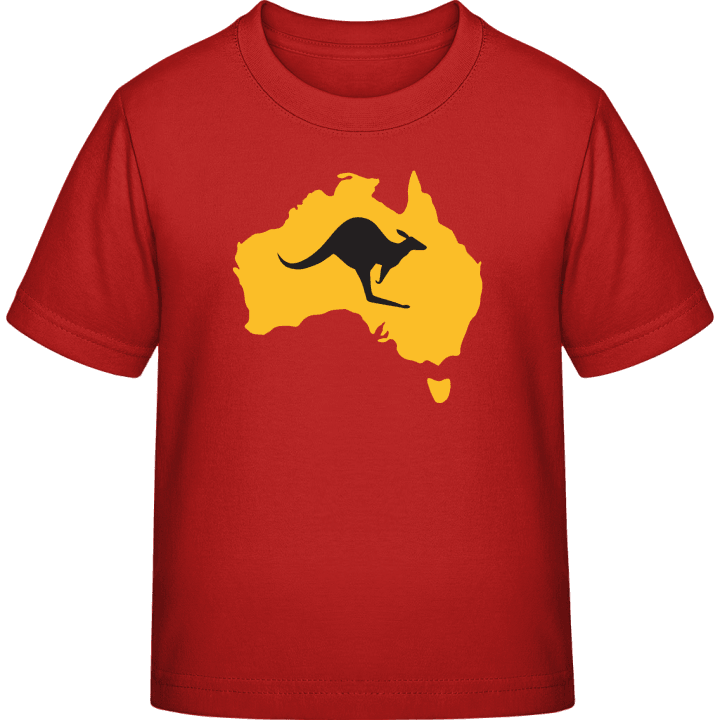 Australian Map with Kangaroo T-shirt för barn contain pic