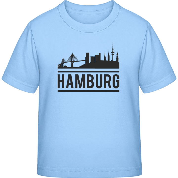 Hamburg City Skyline Kinder T-Shirt contain pic