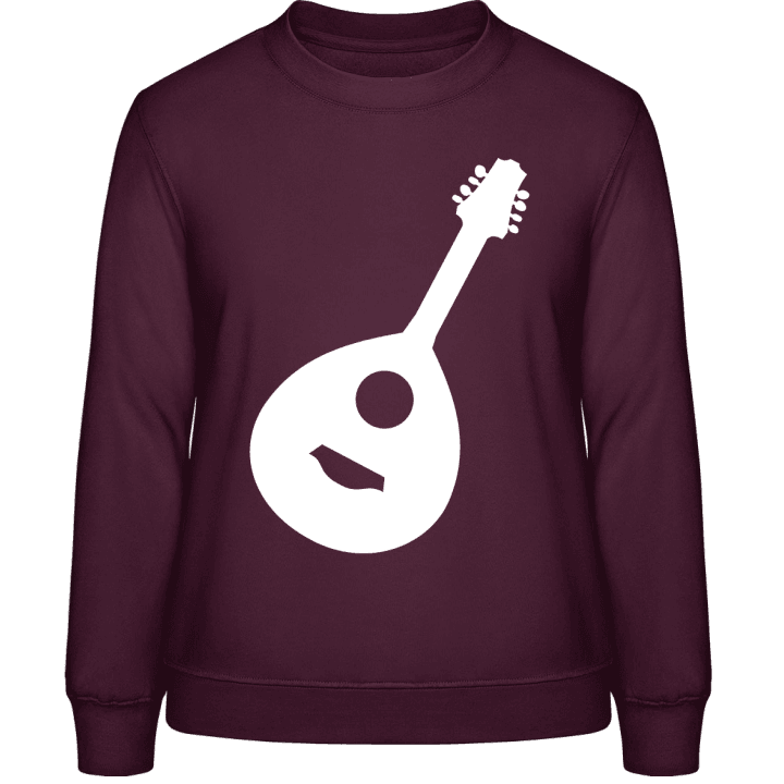 Mandolin Silhouette Frauen Sweatshirt contain pic