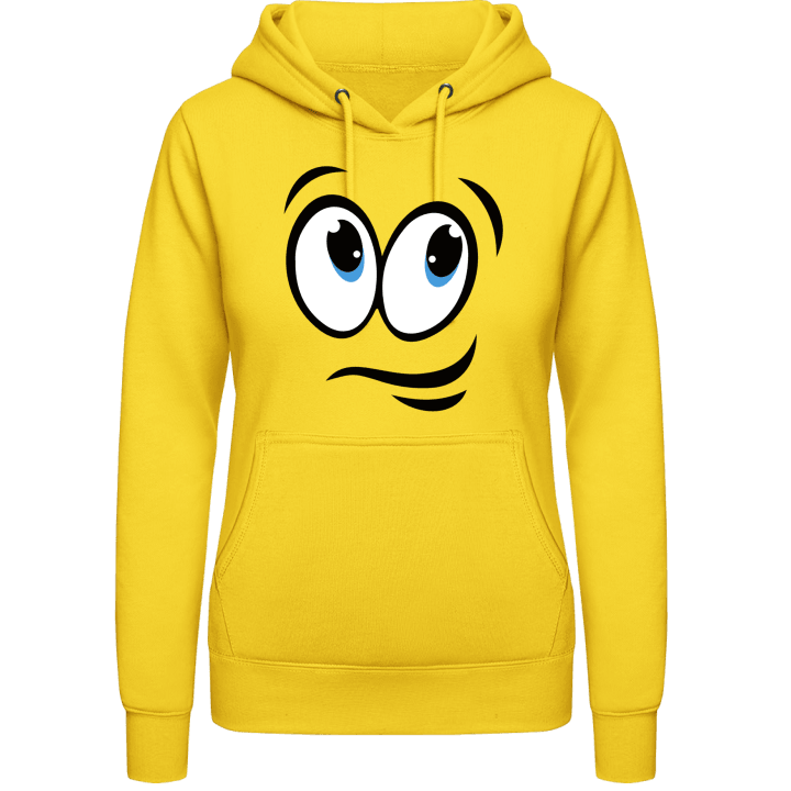Comic Smiley Face Vrouwen Hoodie contain pic