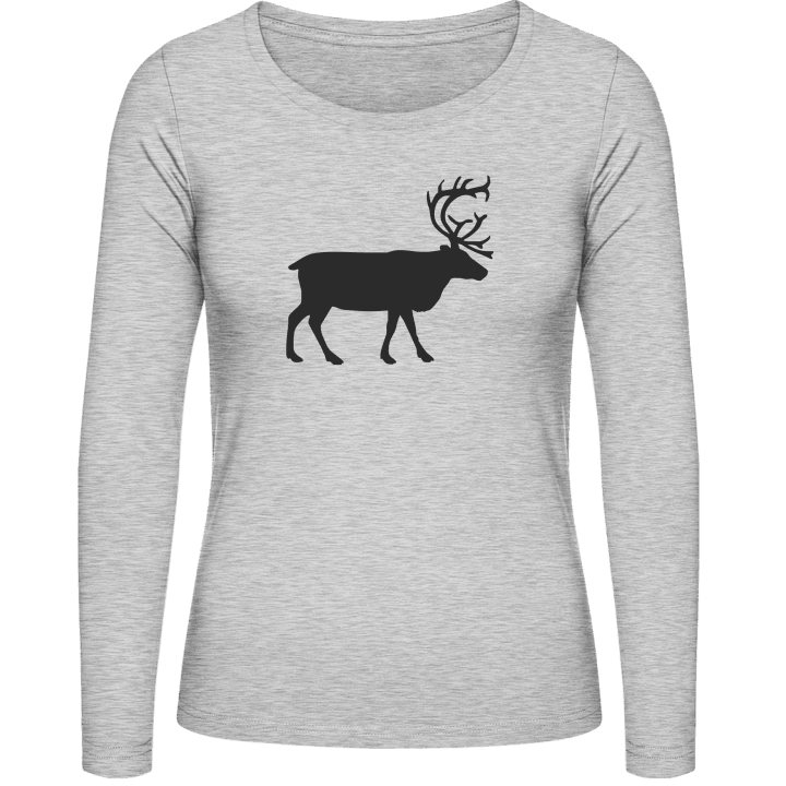 Deer Stag Hart T-shirt à manches longues pour femmes 0 image