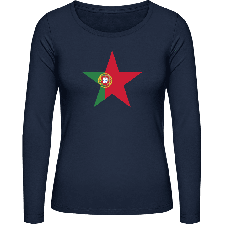 Portuguese Star T-shirt à manches longues pour femmes contain pic