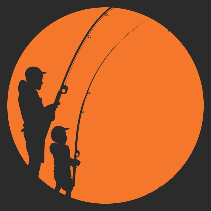 Dad And Son Fishing In The Moonlight T-skjorte for barn 0 image