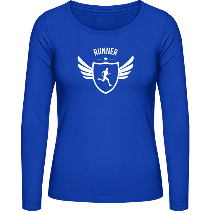 Runner Winged Frauen Langarmshirt contain pic