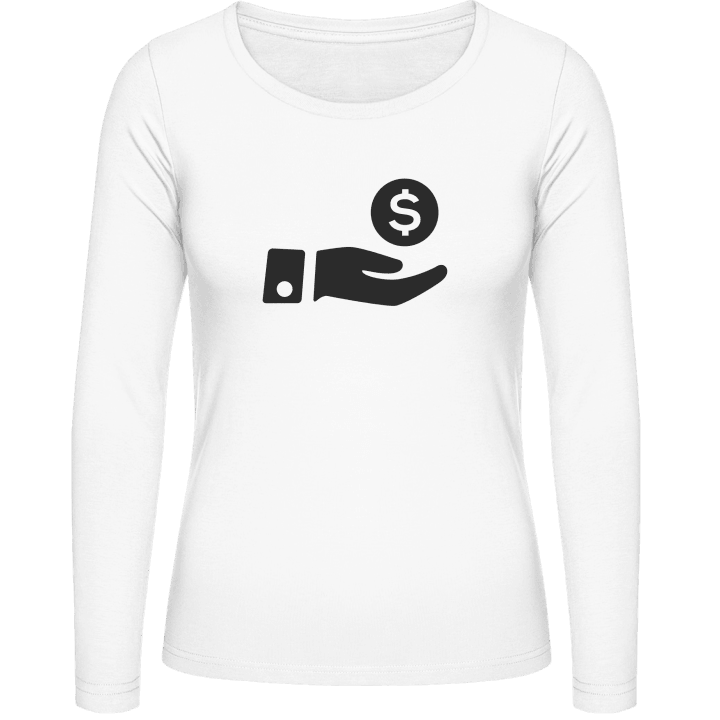 Seller Hand Silhouette Frauen Langarmshirt contain pic