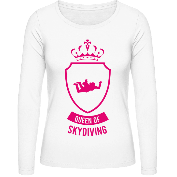 Queen of Skydiving Vrouwen Lange Mouw Shirt contain pic