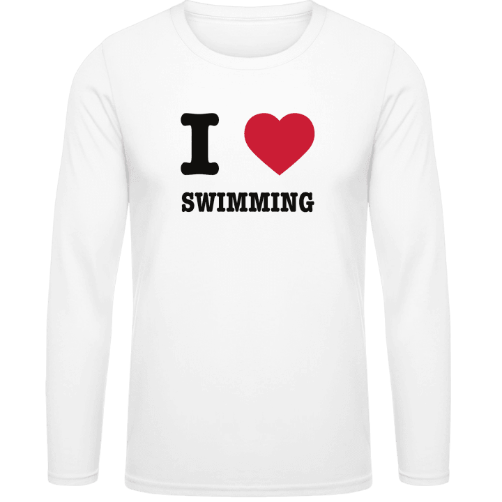 I Heart Swimming Shirt met lange mouwen contain pic
