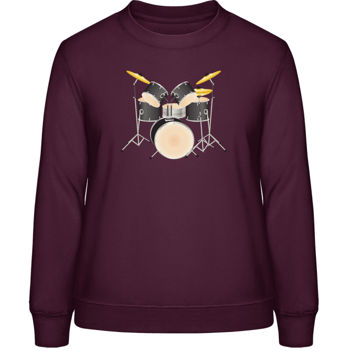 Drums Illustration Sweatshirt för kvinnor contain pic