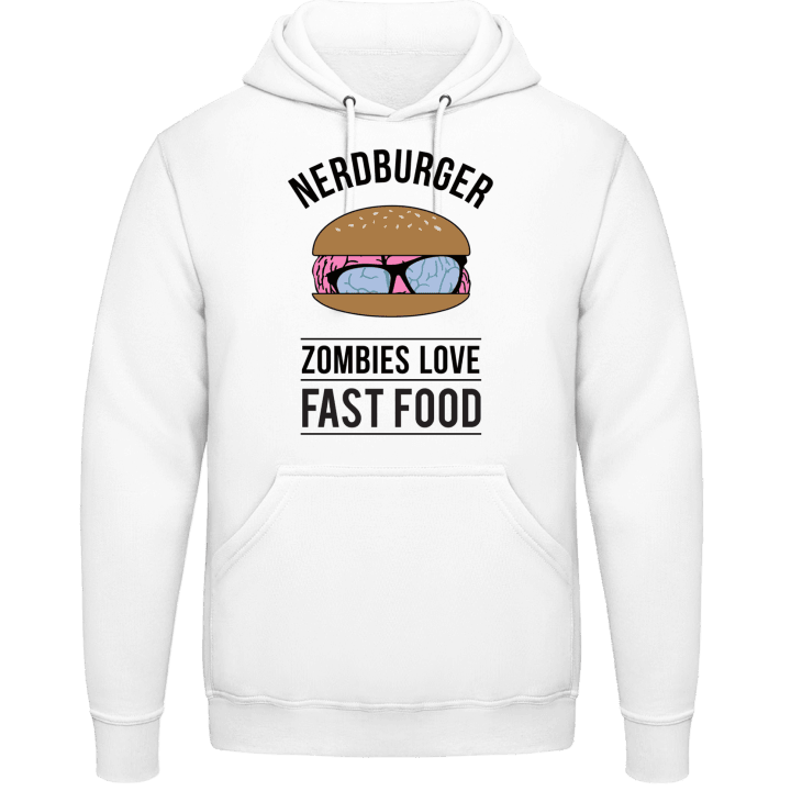 Nerdburger Zombies love Fast Food Huvtröja 0 image