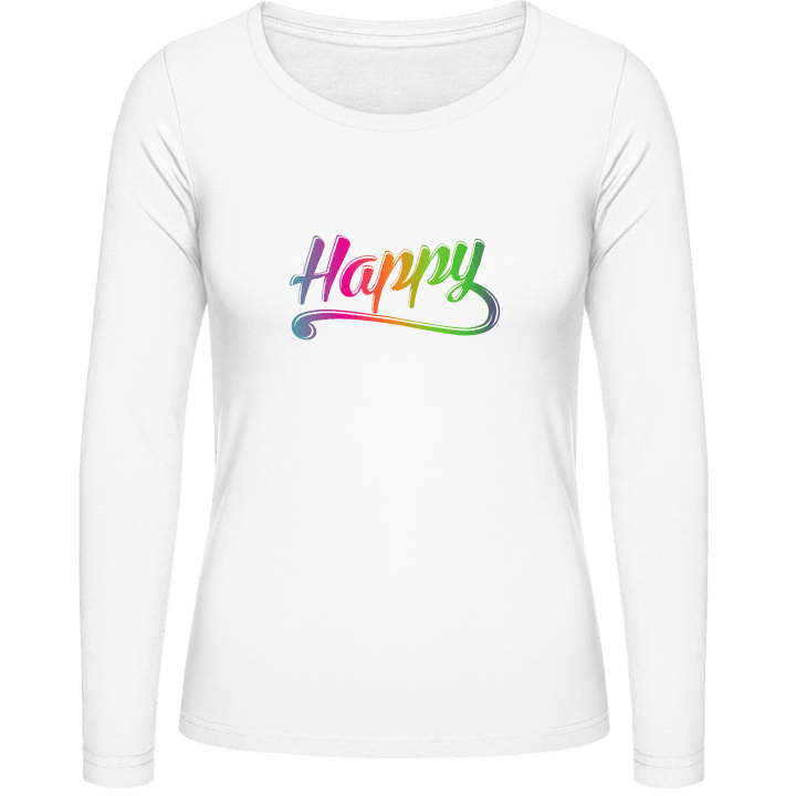 Happy Logo Frauen Langarmshirt contain pic