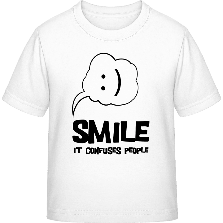 Smile It Confuses People Kinderen T-shirt contain pic