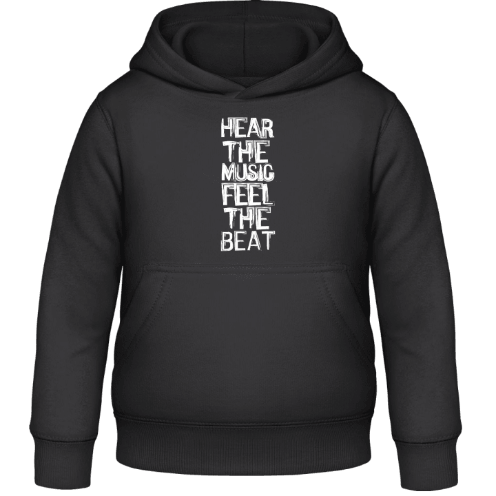 Hear The Music Feel The Beat Kids Hoodie contain pic