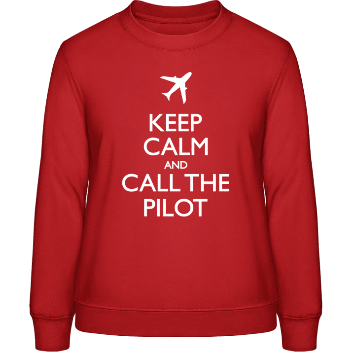 Keep Calm And Call The Pilot Sweat-shirt pour femme 0 image