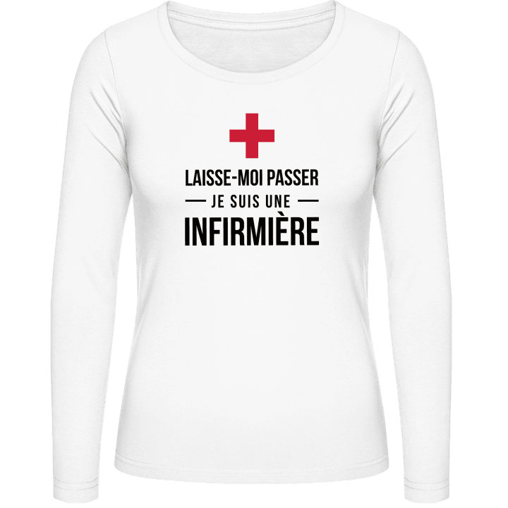 Je suis une infirmière Vrouwen Lange Mouw Shirt 0 image