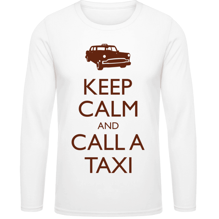 Keep Calm And Call A Taxi Langermet skjorte contain pic