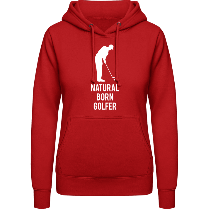 Natural Born Golfer Hoodie för kvinnor contain pic